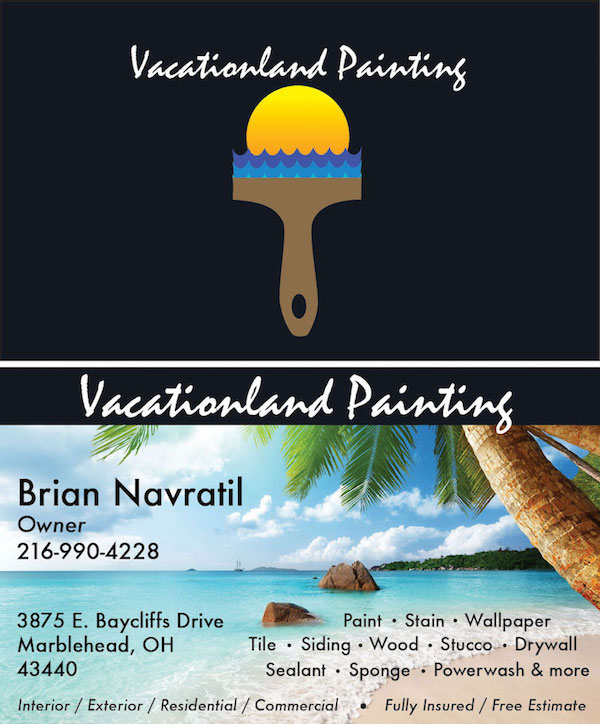 Business card design for painting business